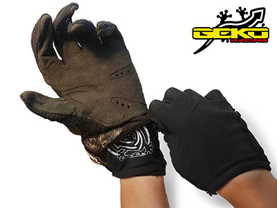Blister Gloves in use
